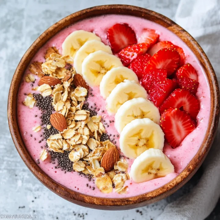 Strawberry Banana Smoothie Bowl