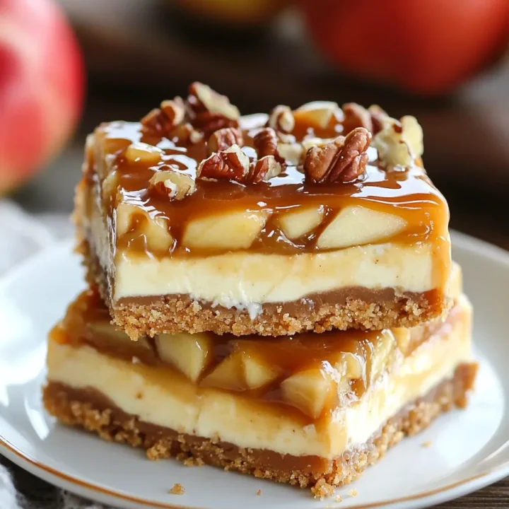 Caramel Apple Cheesecake Bars Recipe