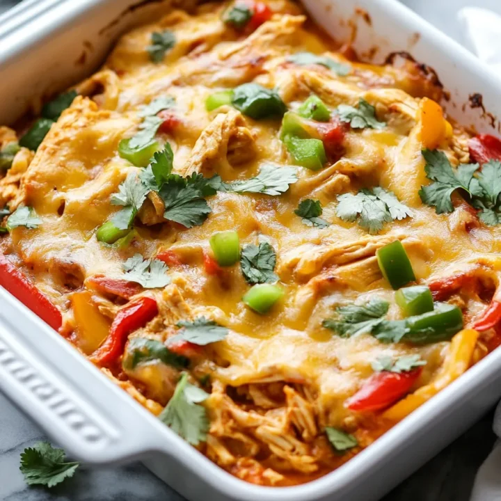 Creamy Chicken Fajita Casserole