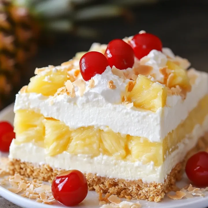 Piña Colada Lush Dessert: A Tropical Delight