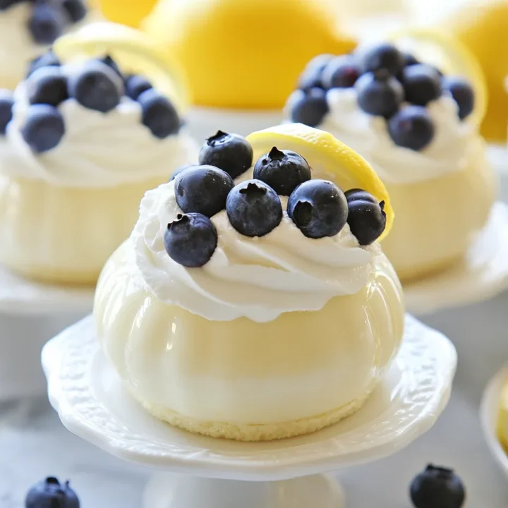 Lemon Blueberry Dome Desserts