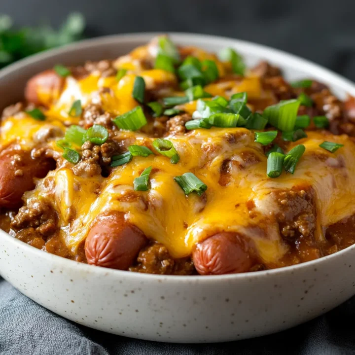 Easy Keto Chili Dog Casserole