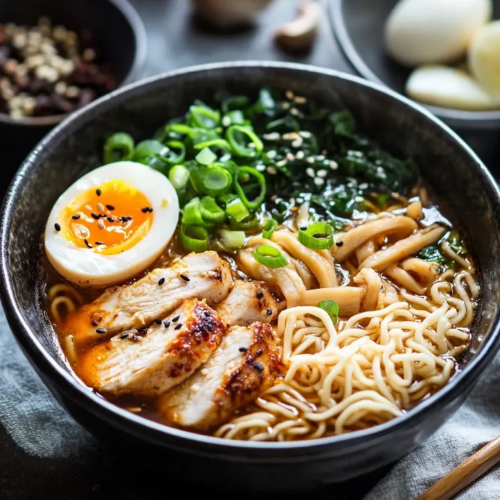 Spicy Garlic Chicken Ramen