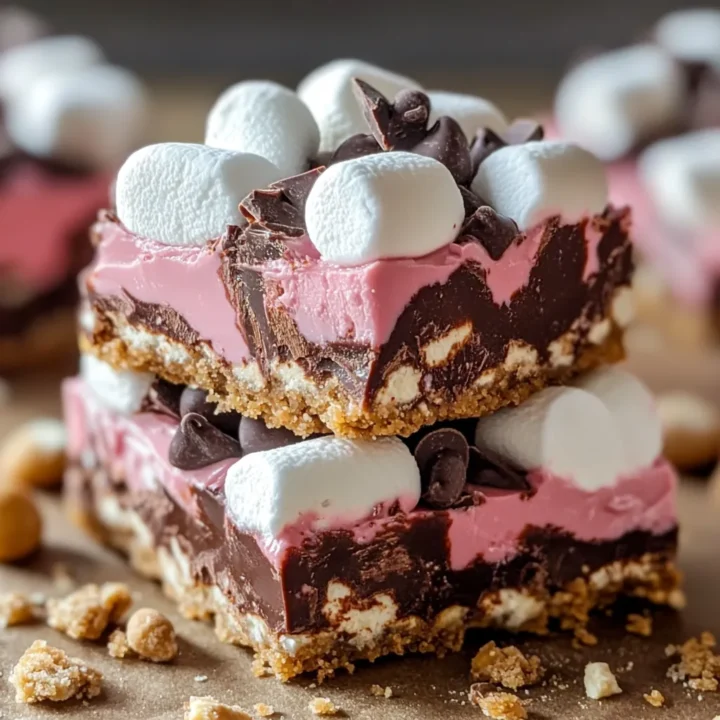No-Bake Chocolate Marshmallow Fudge Squares