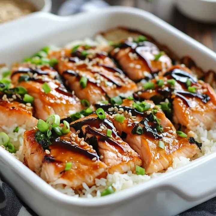 Teriyaki Salmon Sushi Bake: A Flavorful Twist on a Classic Favorite