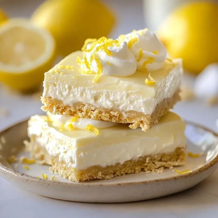 White Chocolate Lemon Cream Bars: A Zesty Delight