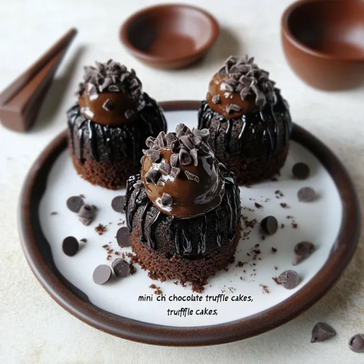 Mini Chocolate Truffle Cakes