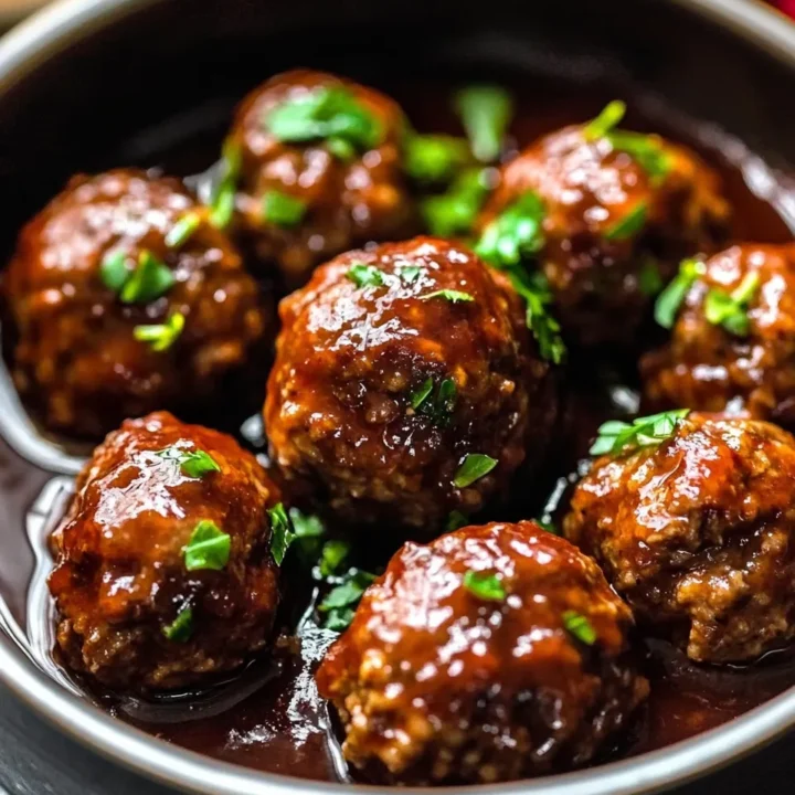 Gourmet Meatballs in Red Wine Sauce