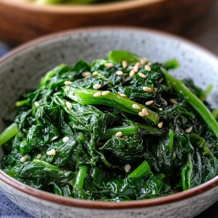 Korean Spinach Side Dish Recipe