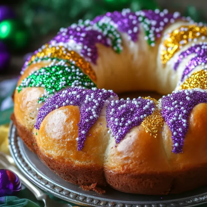 Traditional New Orleans King Cake