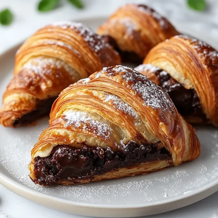 Brownie Batter Croissant Pastries