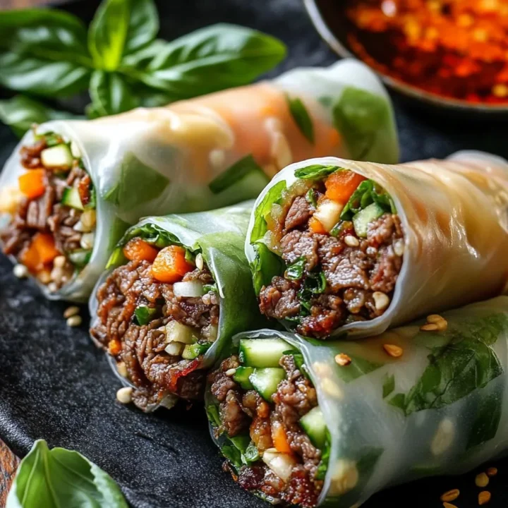 Thai Basil Beef Rolls: A Flavorful Culinary Adventure