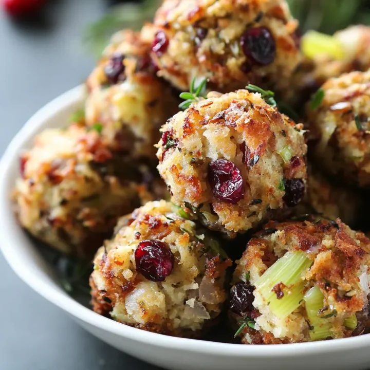 Cranberry Turkey Stuffing Balls: A Flavorful Twist on a Classic