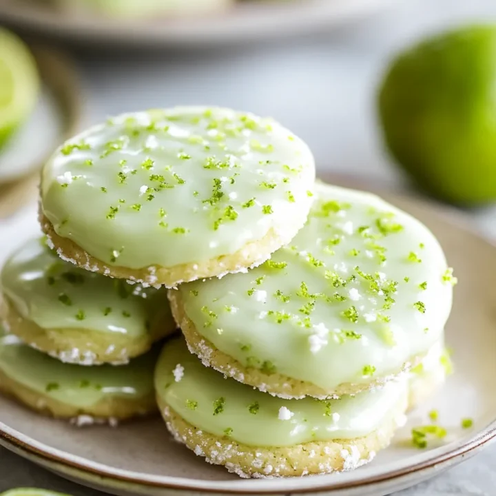 Key Lime Cookies with Glaze