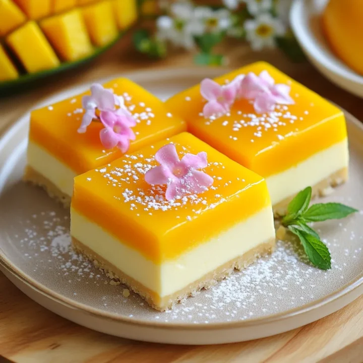 Mango Curd Dessert Bars