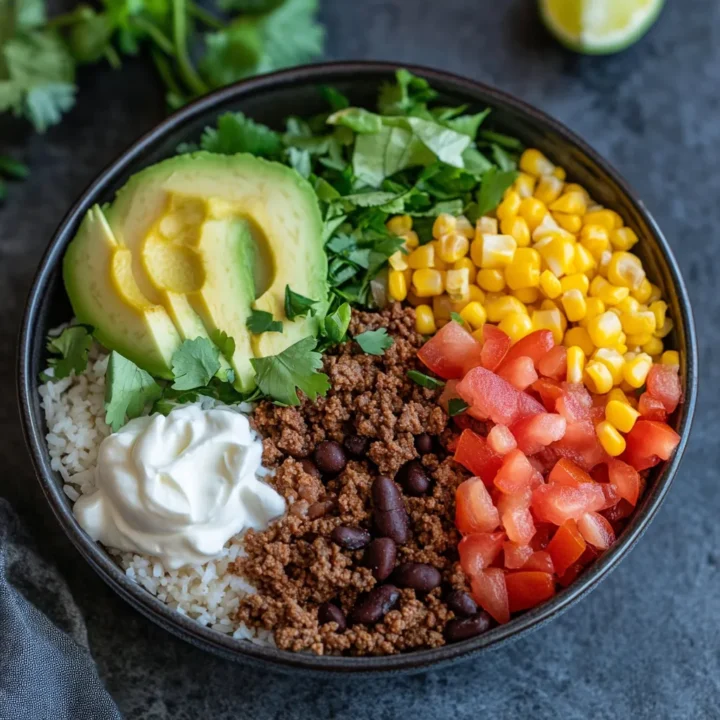 Quick Beef Taco Bowls