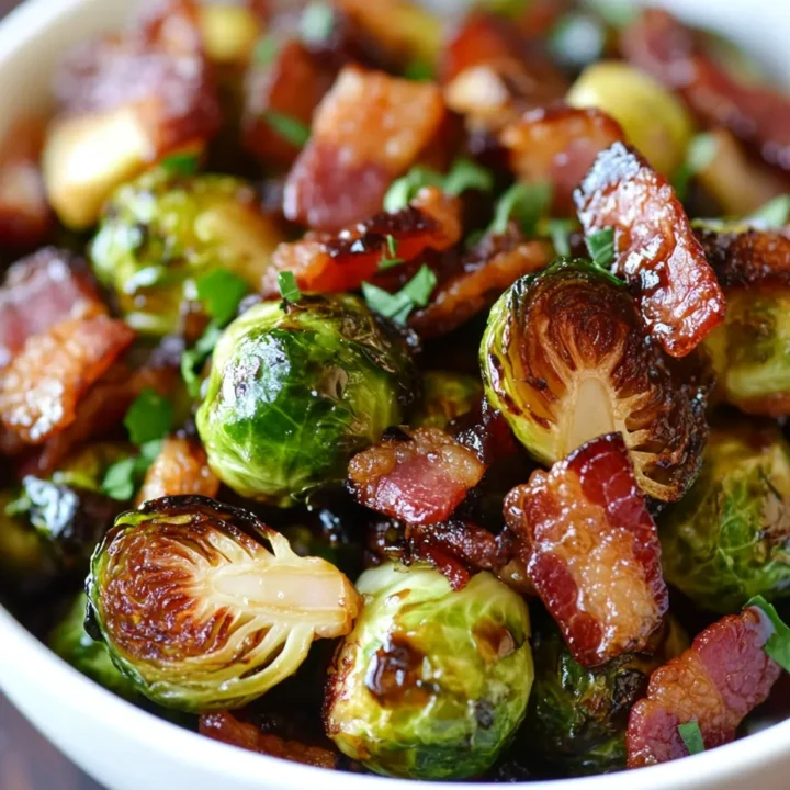 Brussels Sprouts with Bacon Balsamic: A Flavorful Delight