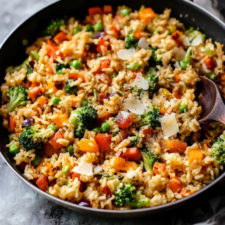 One-Pan Rice and Veg Dinner