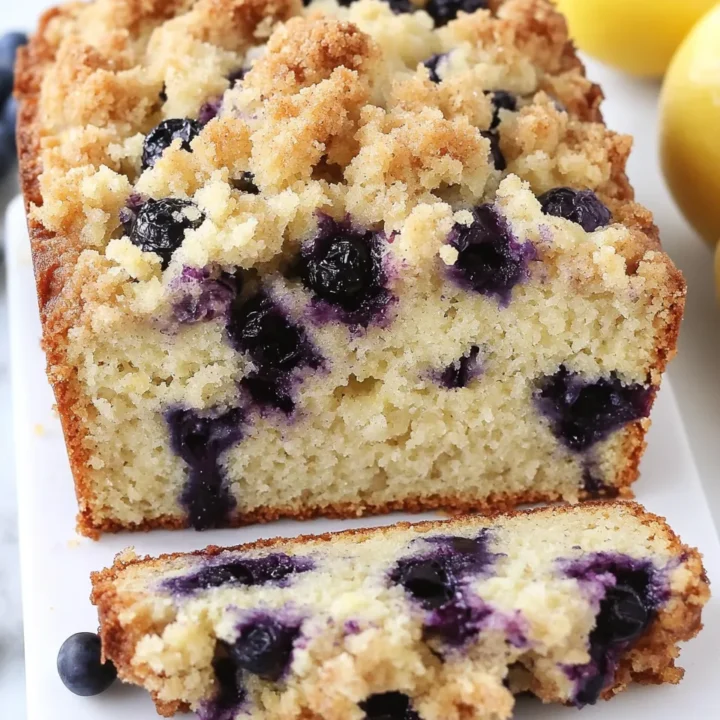 Lemon Blueberry Crumb Loaf