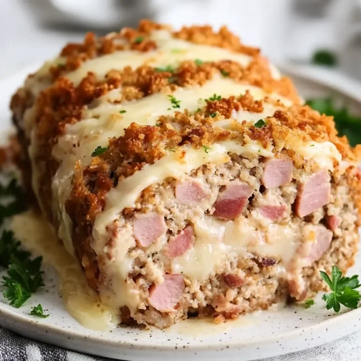 Chicken Cordon Bleu Style Meatloaf
