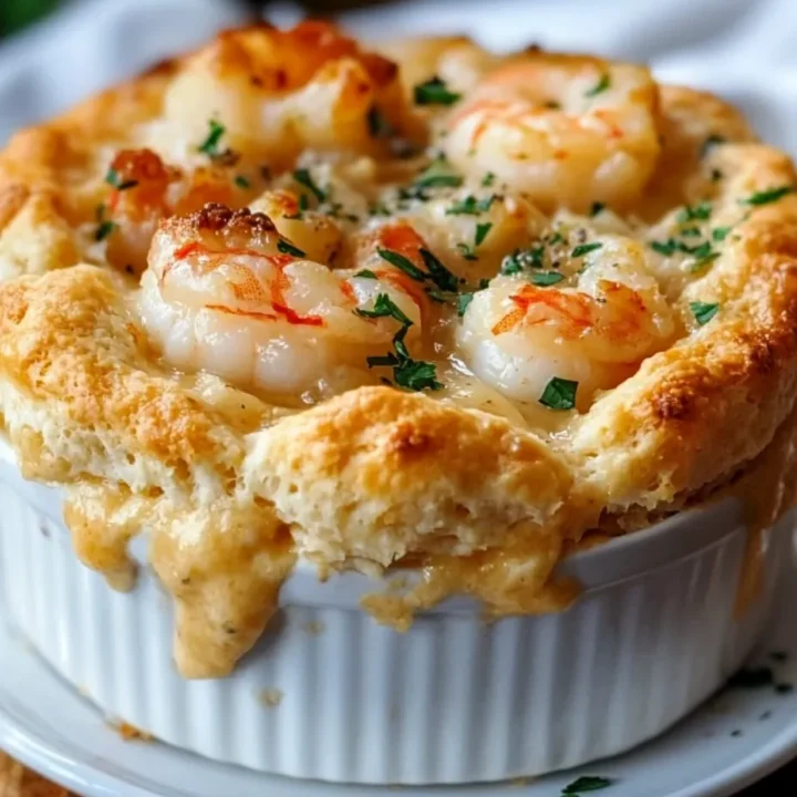 Shrimp Lobster Cheddar Biscuit Pot Pie