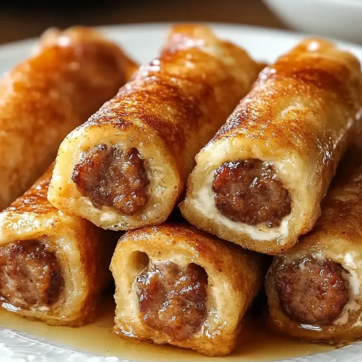 Sausage French Toast Roll Ups
