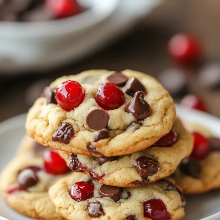 Maraschino Cherry Chocolate Chip Cookies