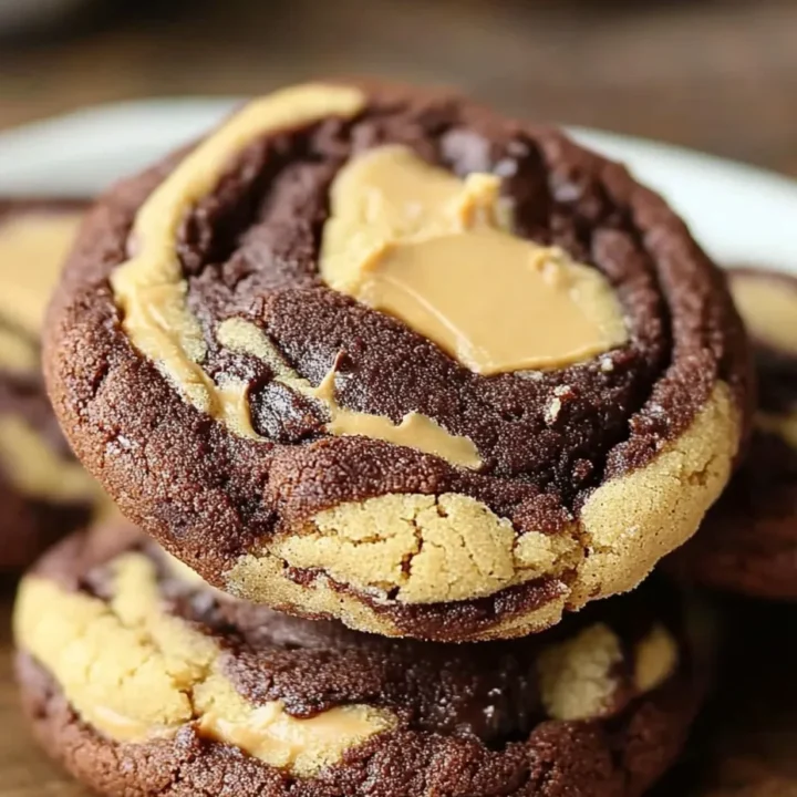 Peanut Butter Brownie Swirl Cookies