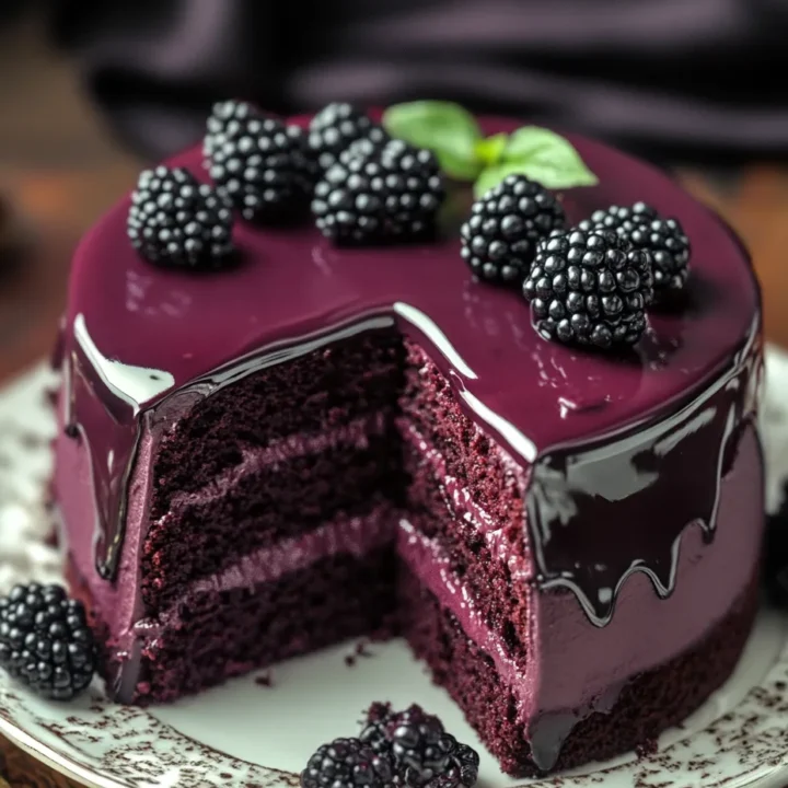 Blackberry Velvet Gothic Cake: A Sinfully Delicious Delight