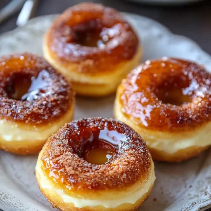 Baked Crème Brûlée Donuts