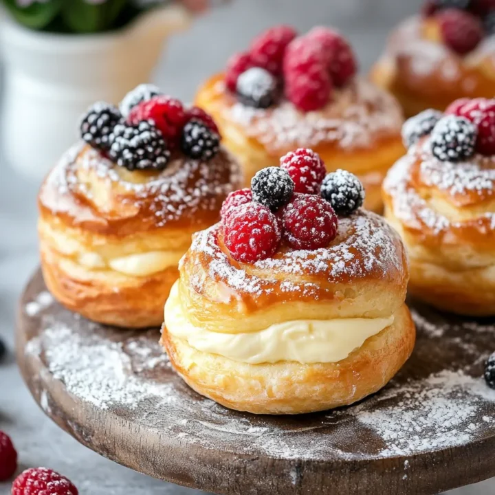 Danish Carnival Buns with Cheesecake