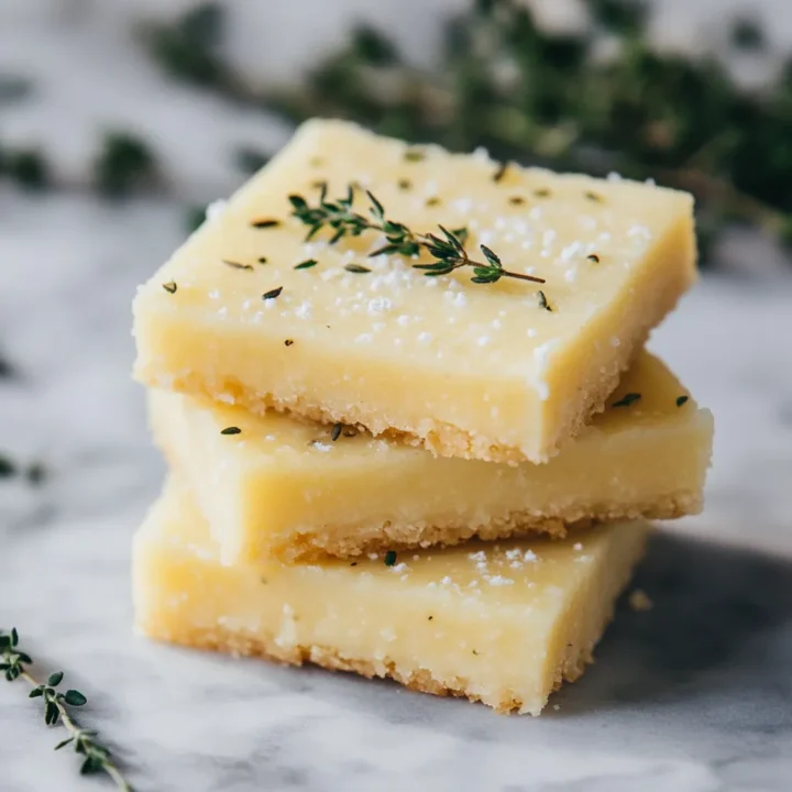 Lemon Thyme Shortbread Bars
