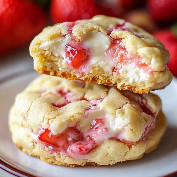 Irresistible Strawberry Cheesecake Cookies