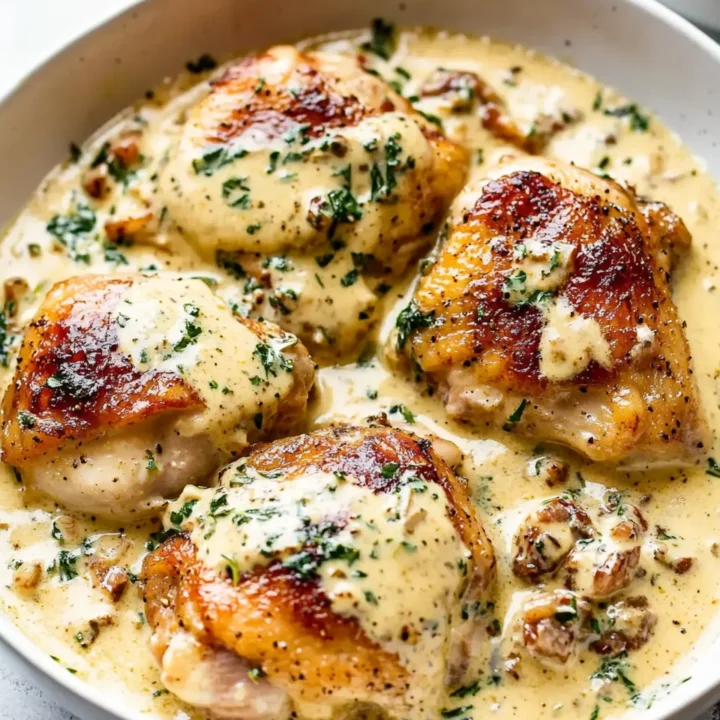 Creamy Dijon Chicken Thighs: A Flavorful Delight