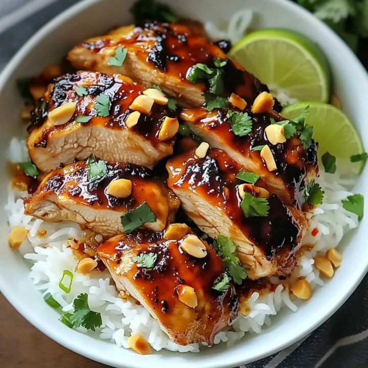 Spicy Maple Chicken Coconut Rice