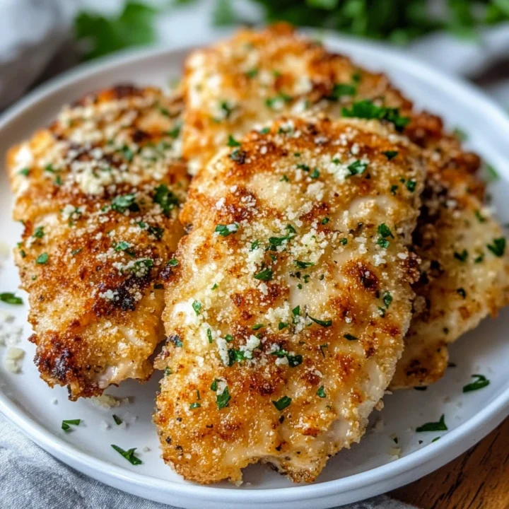 Air Fryer Garlic Parm Smash Chicken