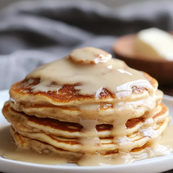 Fluffy Cinnamon Roll Pancakes