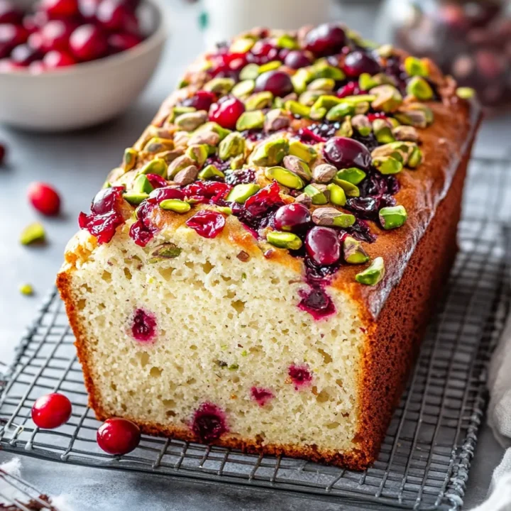 Homemade Cranberry Pistachio Bread from Scratch