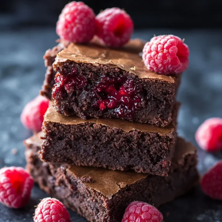 Fudgy Raspberry Brownies