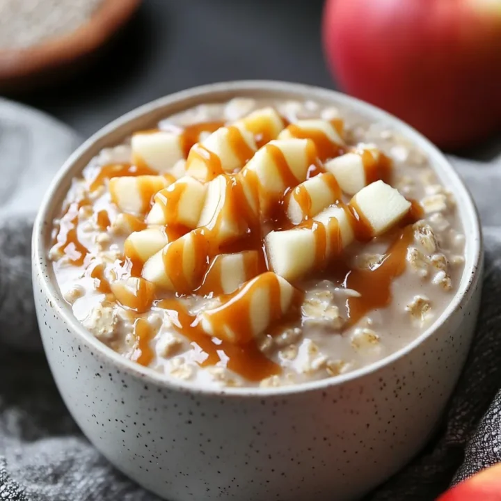 Caramel Apple Overnight Oats