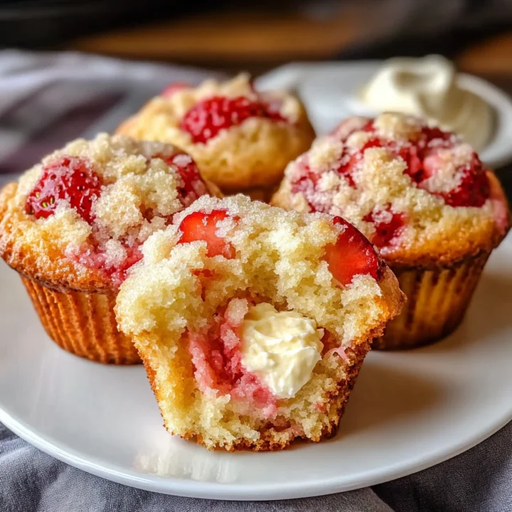 Strawberry Cream Cheese Muffins