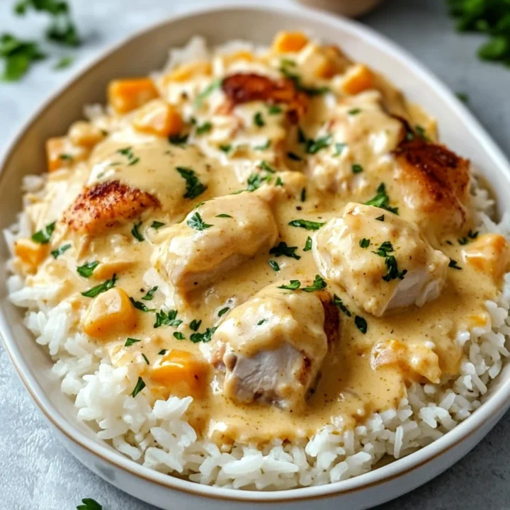 Creamy Smothered Chicken Rice: A Comforting Delight