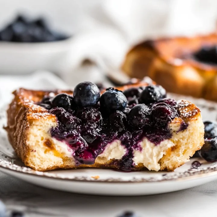 Blueberry Stuffed French Toast Bake