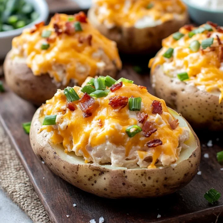 Crack Chicken Stuffed Potatoes