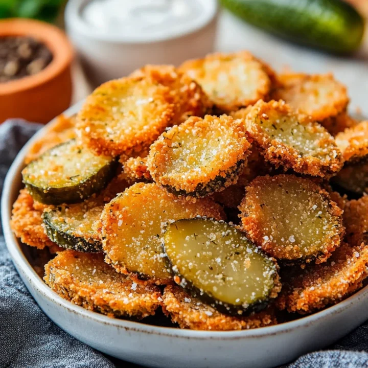 Crispy Fried Pickles Snack