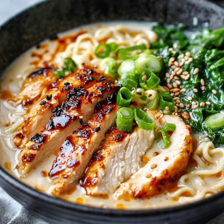 Creamy Garlic Chicken Ramen Recipe