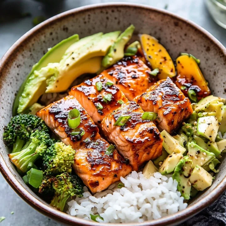 Crispy Salmon and Rice Bowl
