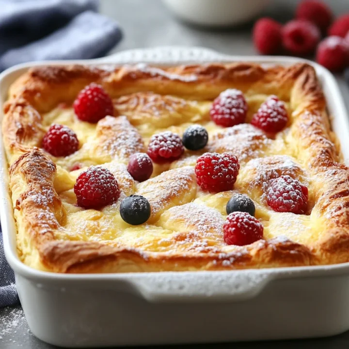 Cheesecake Crescent Roll Breakfast Casserole