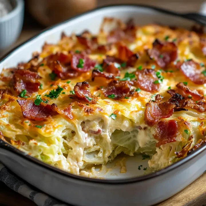 Creamy Bacon Cabbage Casserole Recipe