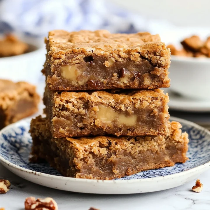 Brown Butter Toffee Blondies